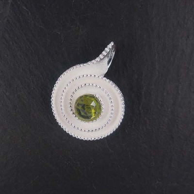 Peridot Anhänger Schnecke