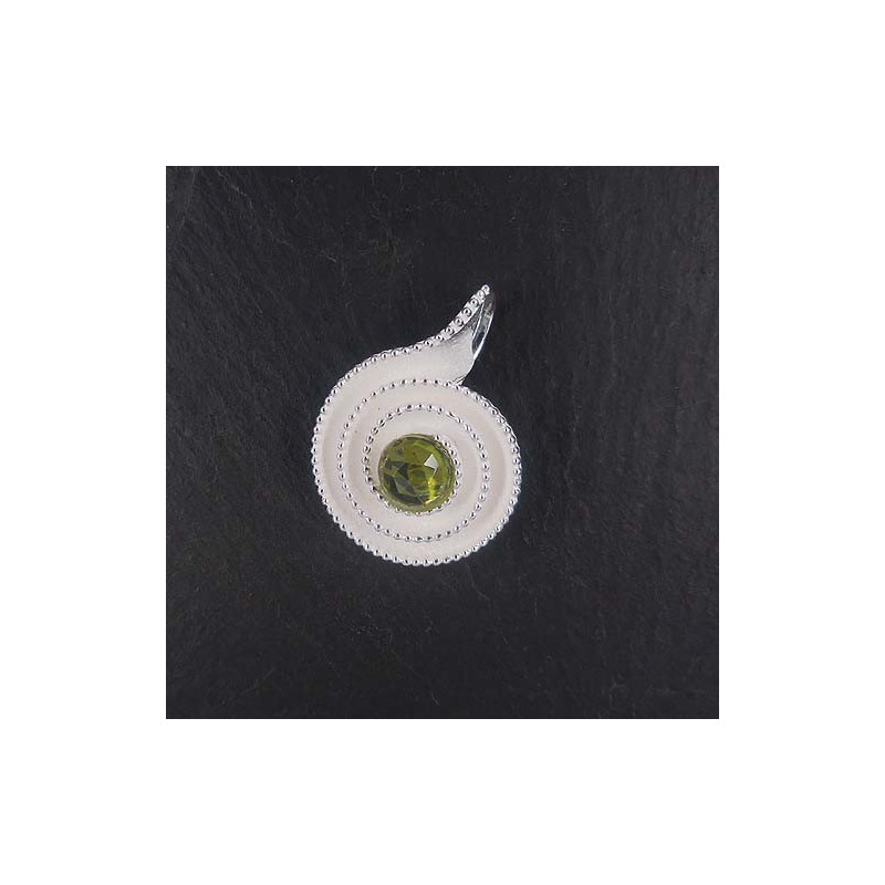 Peridot Anhänger Schnecke