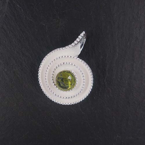 Peridot Anhänger Schnecke
