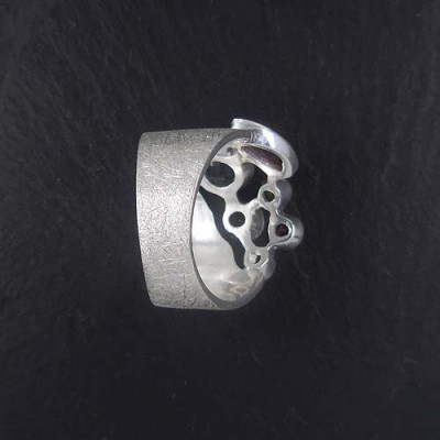 Amethyst Ring mit Citrin, Granat, Mondstein, Rauchquarz und Rhodolit