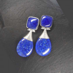 Lapis Lazuli Ohrringe 2 Steine