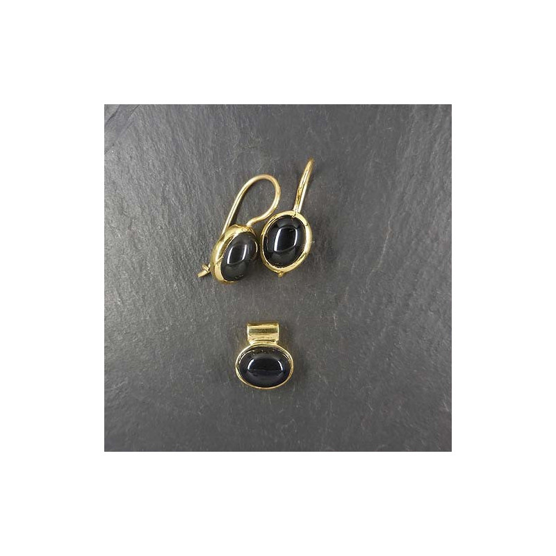 Onyx Set Vergoldet