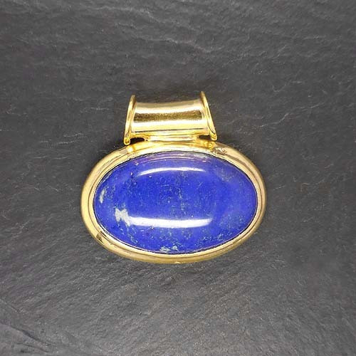 Lapis Lazuli Anhänger vergoldet (S9)