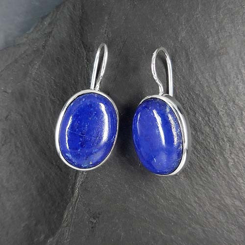 Lapis - Lazuli - Ohrringe Oval