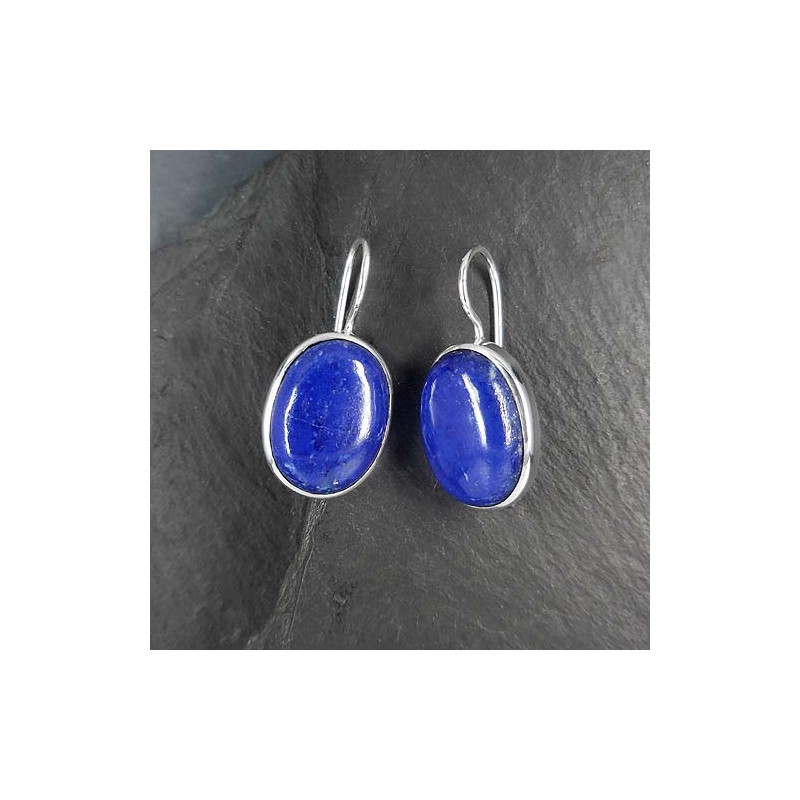 Lapis - Lazuli - Ohrringe Oval