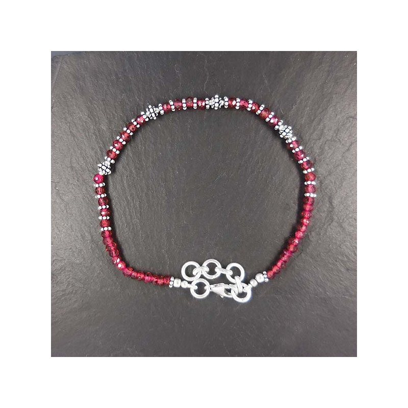 Granat Armband Perlen