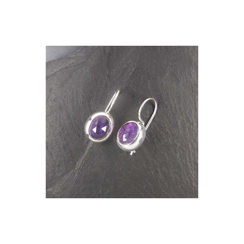 Ohrringe mit Amethyst (TOo cab)
