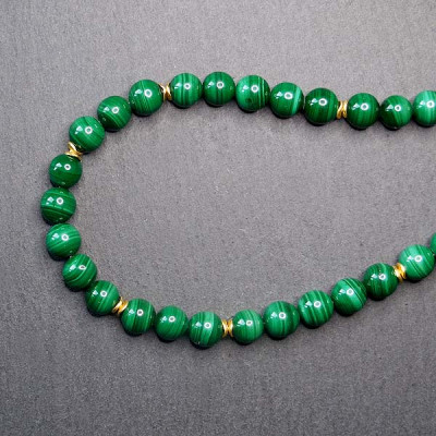 Keshiperlenkette graubraun