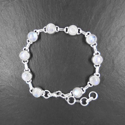 Mondstein Armband Rund