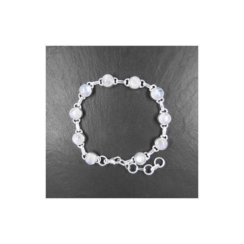 Mondstein Armband Rund