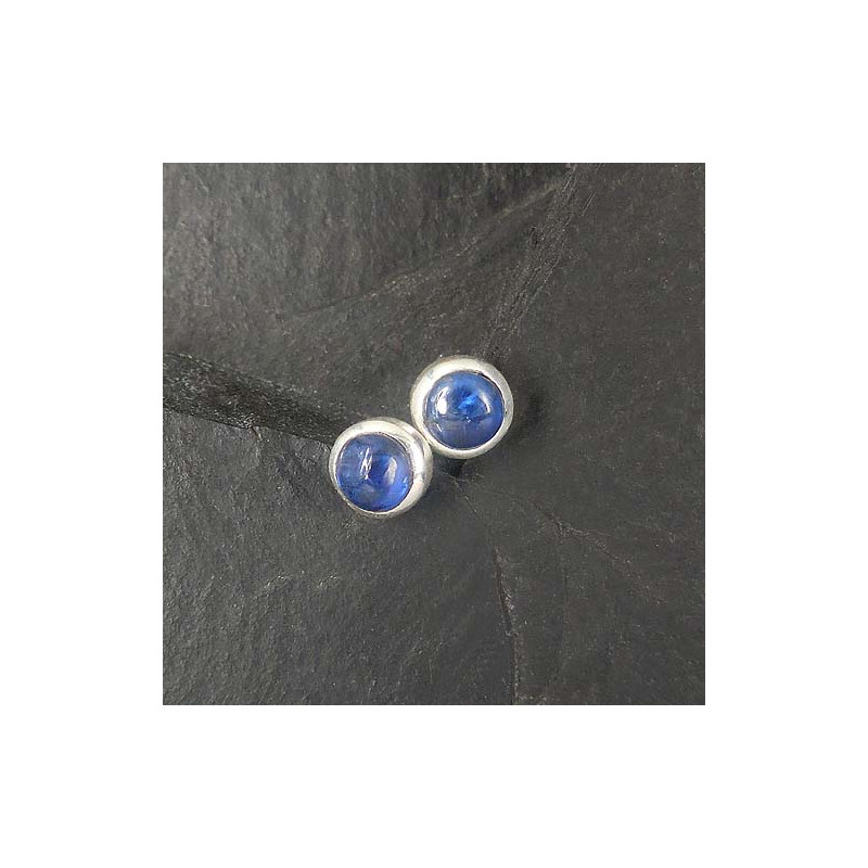 Kyanit Ohrstecker Rund