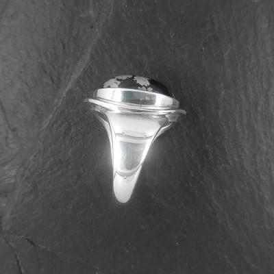 Schneeflockenobsidian Ring
