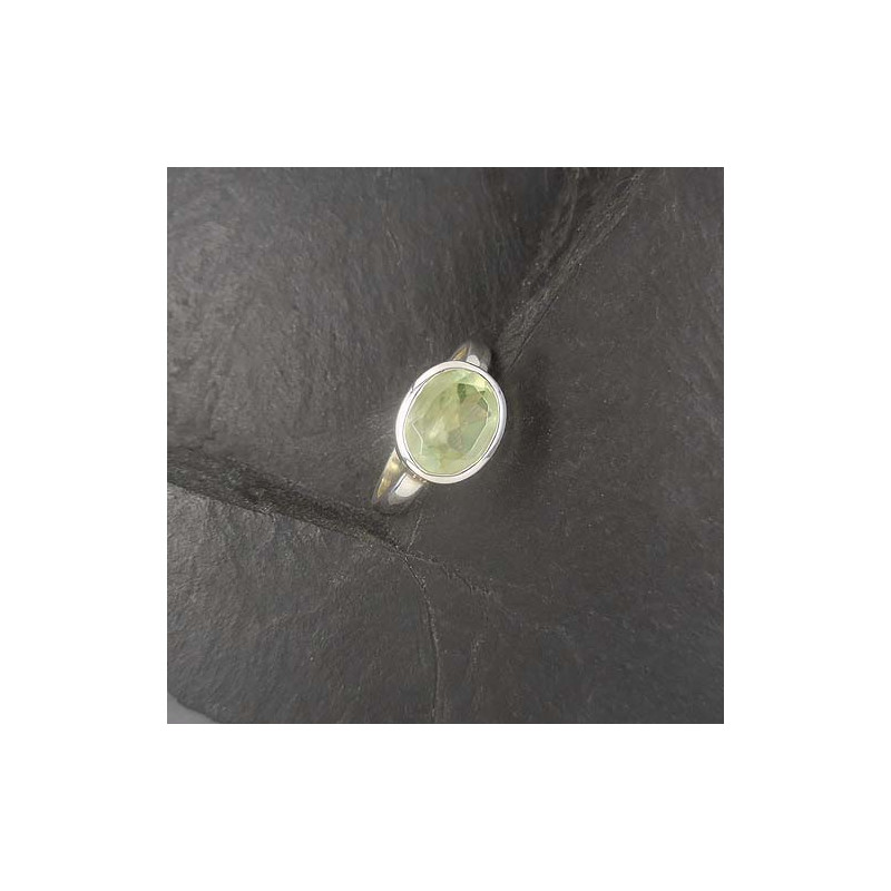 Prehnit Ring Oval