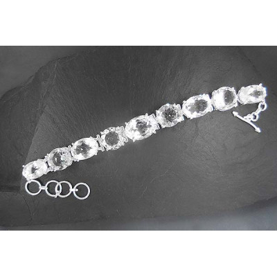 Bergkristall Armband Facettiert