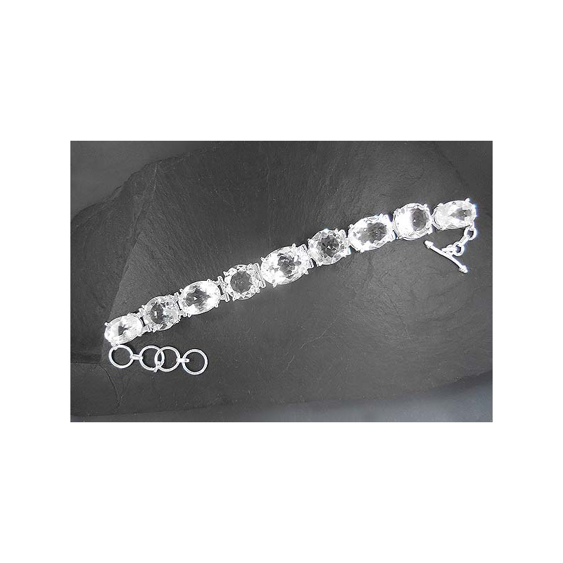 Bergkristall Armband Facettiert