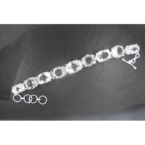 Bergkristall Armband Facettiert