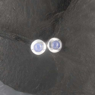 Tansanit Ohrstecker Cabs