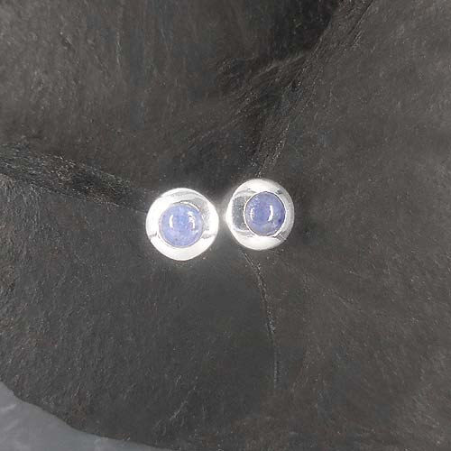Tansanit Ohrstecker Cabs