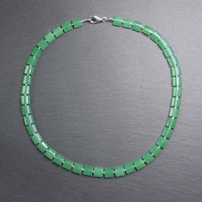 Aventurin Kette mit Silber