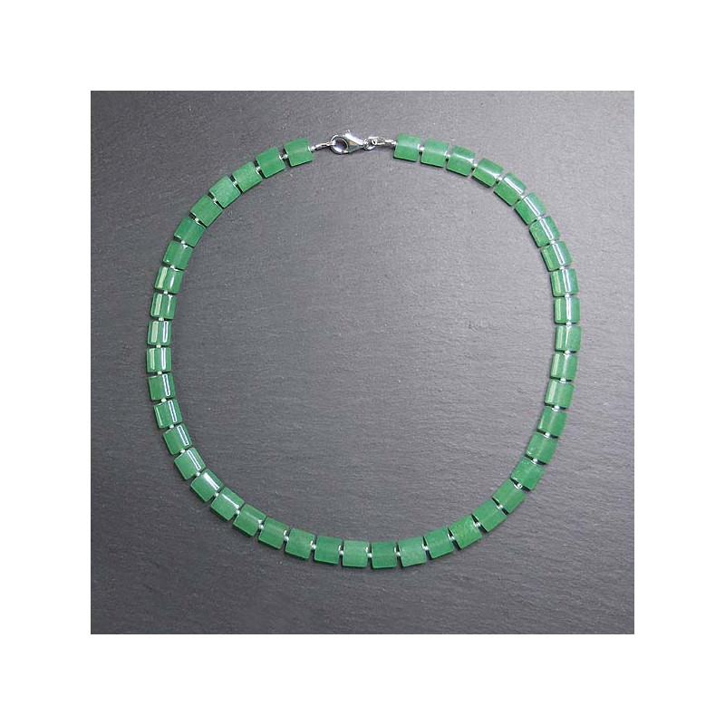 Aventurin Kette mit Silber