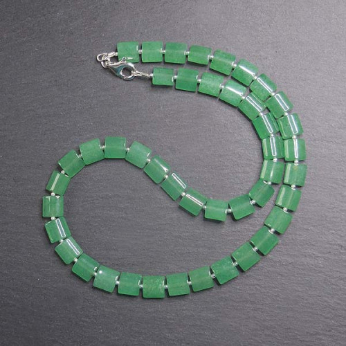 Aventurin Kette mit Silber