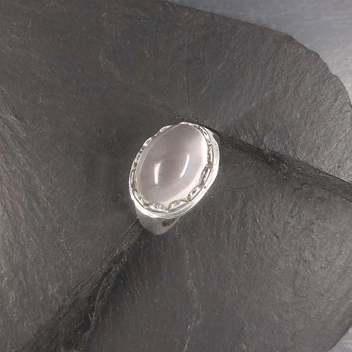 Rosenquarz Ring Queroval
