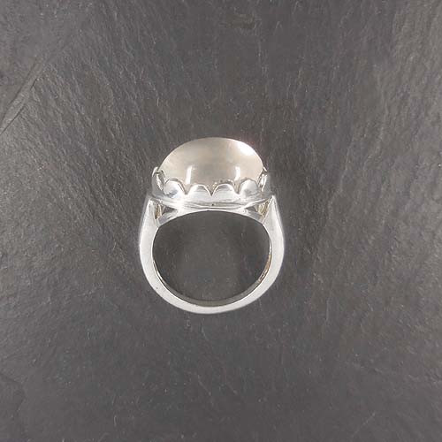 Rosenquarz Ring Queroval