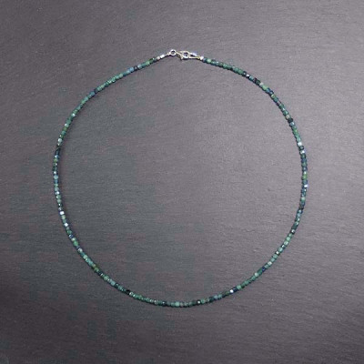 Turmalin Kette Blau