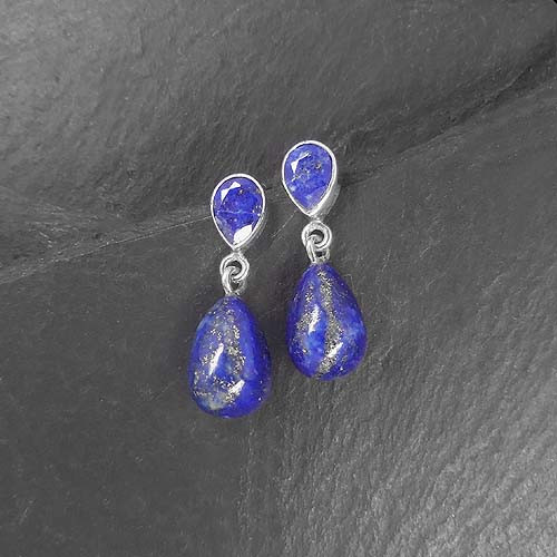 Lapis Lazuli Ohrringe Stecker