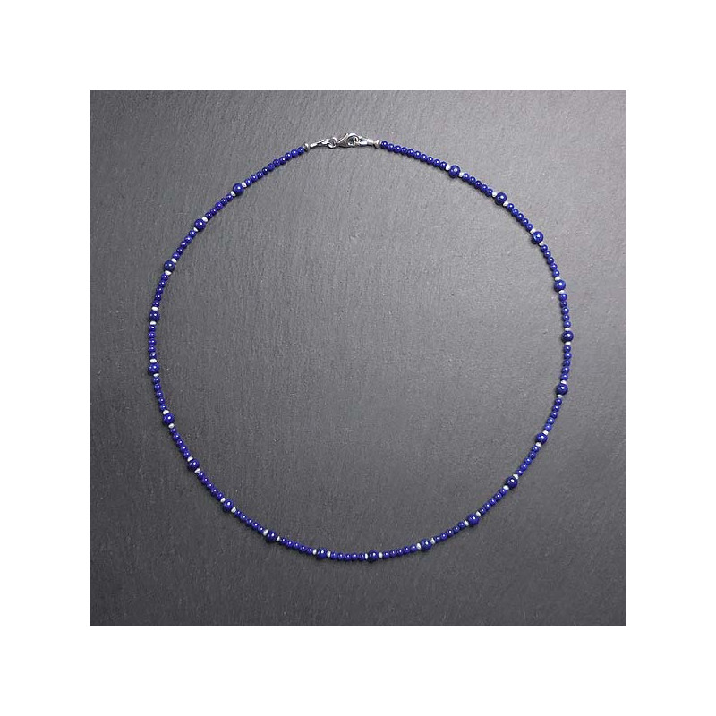 Lapis Lazuli Kette mit Süßwasserperlen