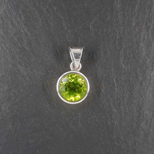 Peridot Anhänger Rund