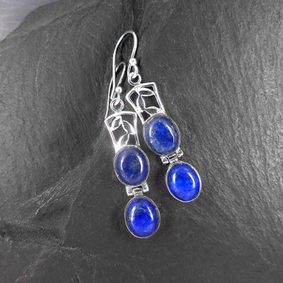 Lapis Lazuli Ohrringe Lang