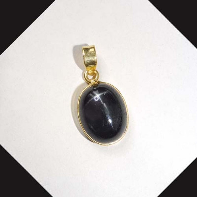 Sterndiopsid Anhänger Vergoldet