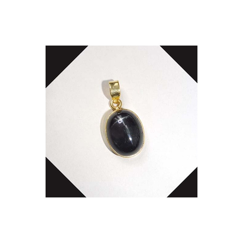 Sterndiopsid Anhänger Vergoldet