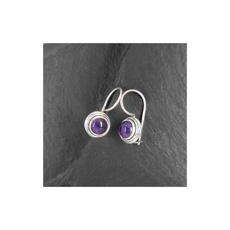 Amethyst Ohrringe Rund