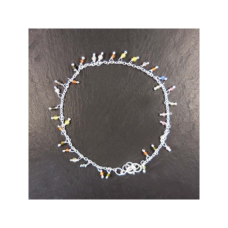 Silberarmband Multicolor