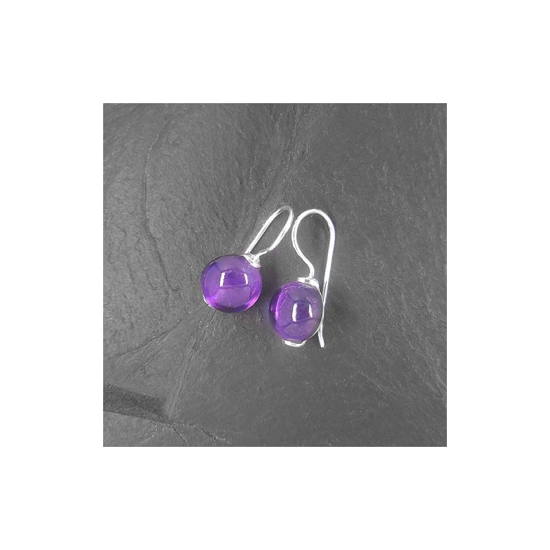 Amethyst Ohringe Rund