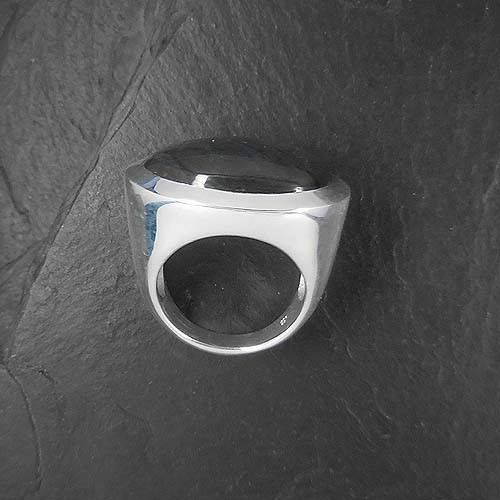 Labradorit Ring Queroval