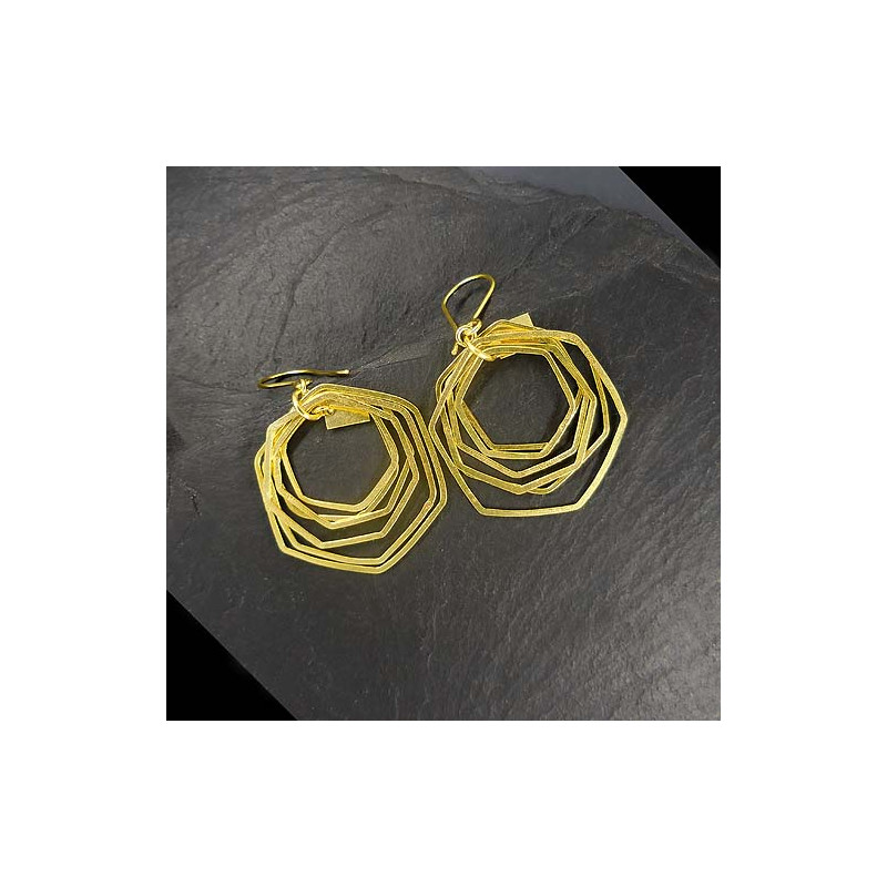 Silberohrringe Ringe Vergoldet