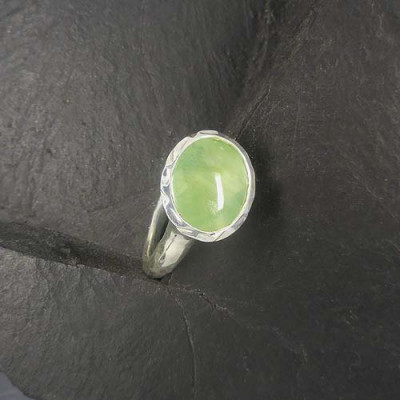 Prehnit Ring Oval