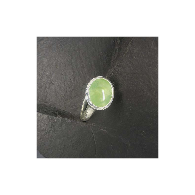 Prehnit Ring Oval