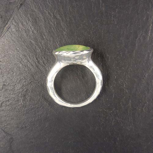 Prehnit Ring Oval