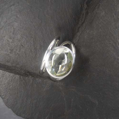Prasiolith Ring Queroval