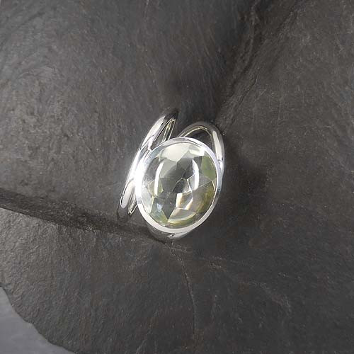 Prasiolith Ring Queroval