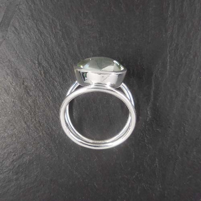 Prasiolith Ring Queroval
