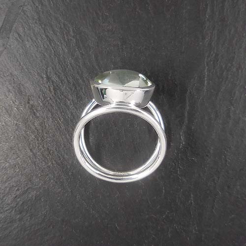 Prasiolith Ring Queroval