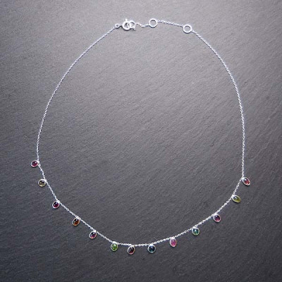Turmalin Collier Silber