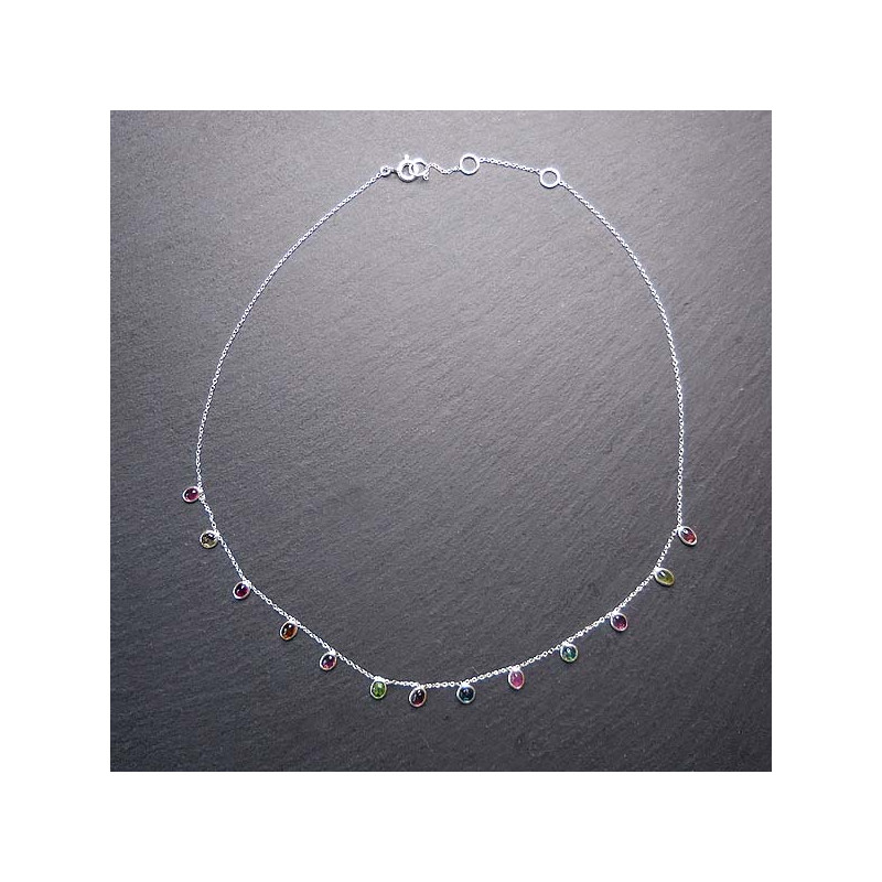 Turmalin Collier Silber