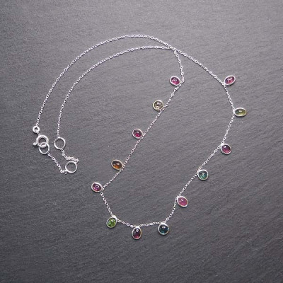 Turmalin Collier Silber