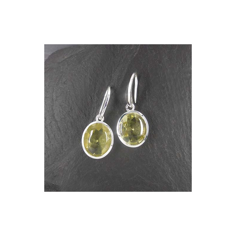 Lemon Citrin Ohrringe Oval
